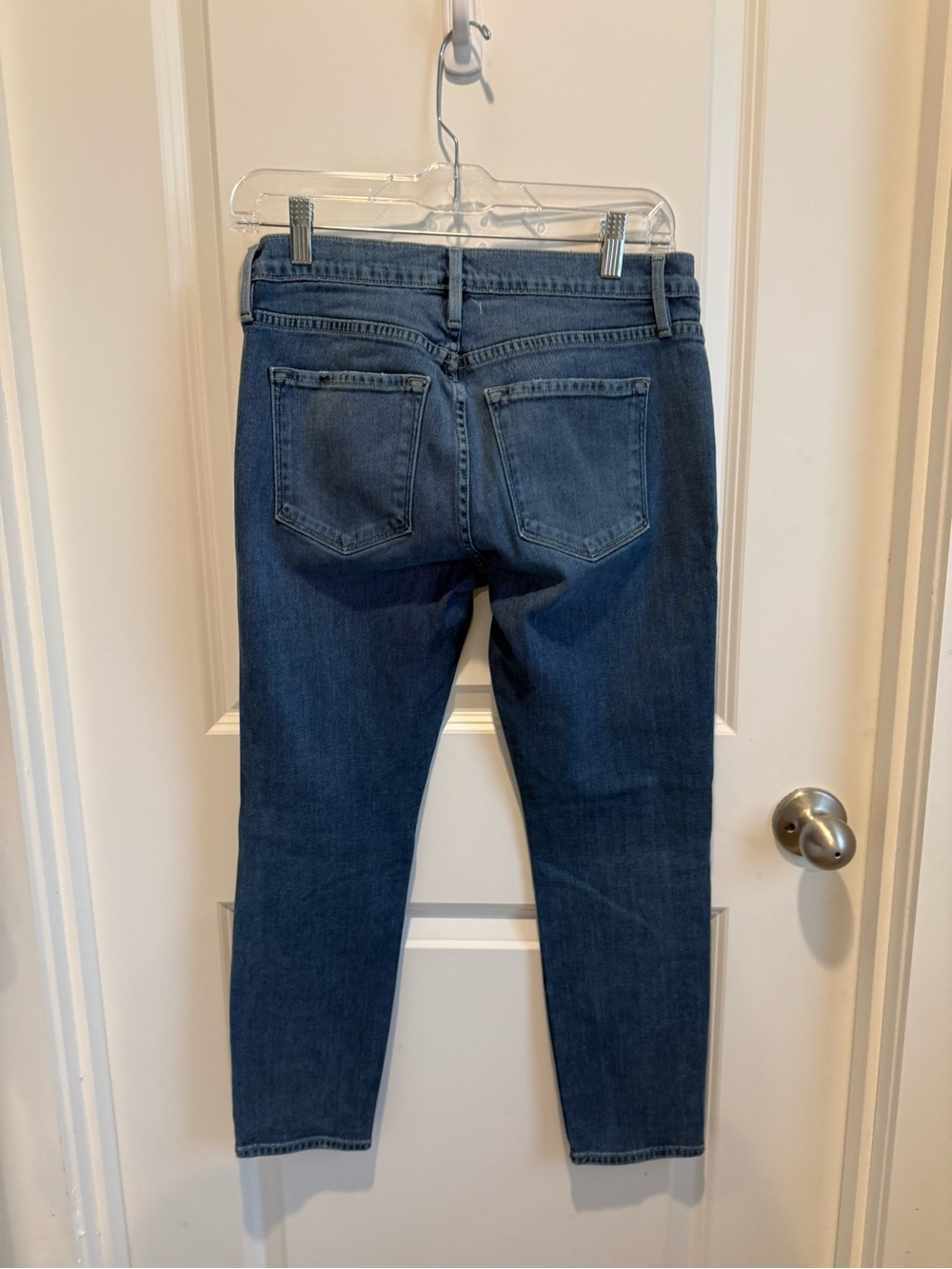 FRAME Le Garçon Crop Jeans Medium Wash Cropped Denim Size 26 - Picture 5 of 5